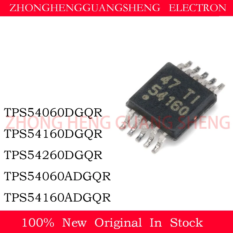 5Pcs TPS54160DGQR TPS54060 54060 TPS54160 54160 TPS54260 54260 TPS54060 54060 TPS54160 54160 ADGQR MSOP-10 IC Chip In Stock