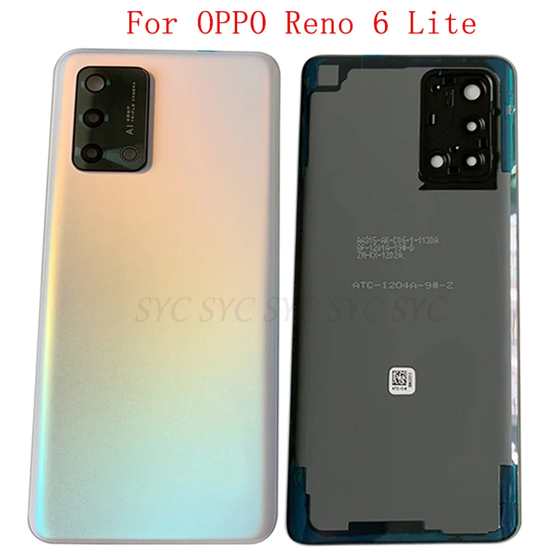 

Battery Cover Rear Door Case Housing For OPPO Reno 6 Lite Back Cover with Adhesive Sticker Logo Repair Parts