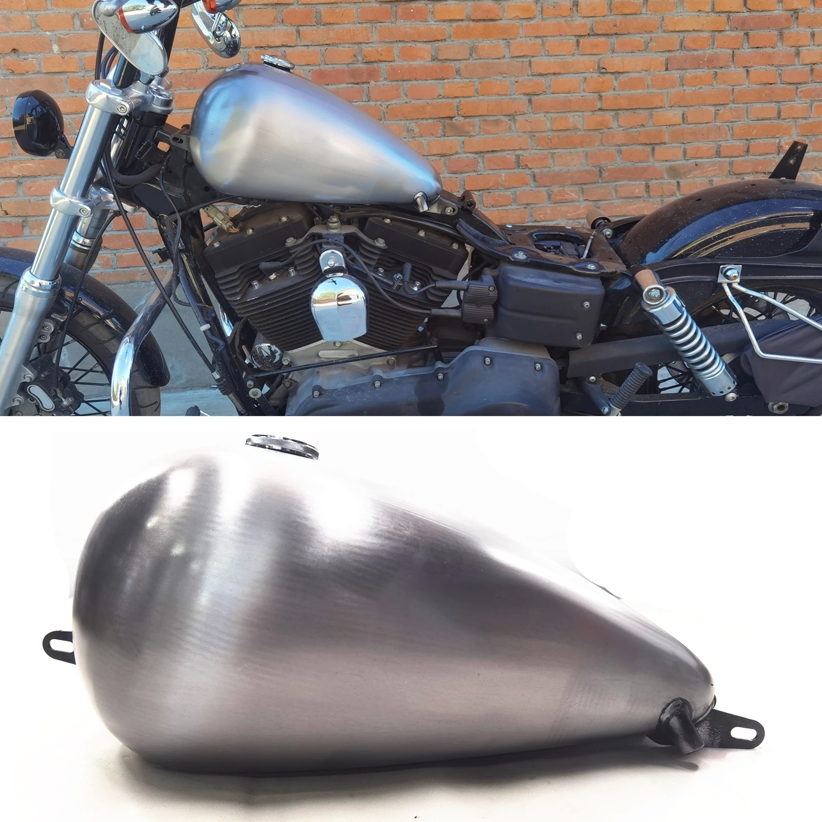 

14L Motorcycle Petrol Oil Gas Fuel Tank For Harley Dyna 1999-2003