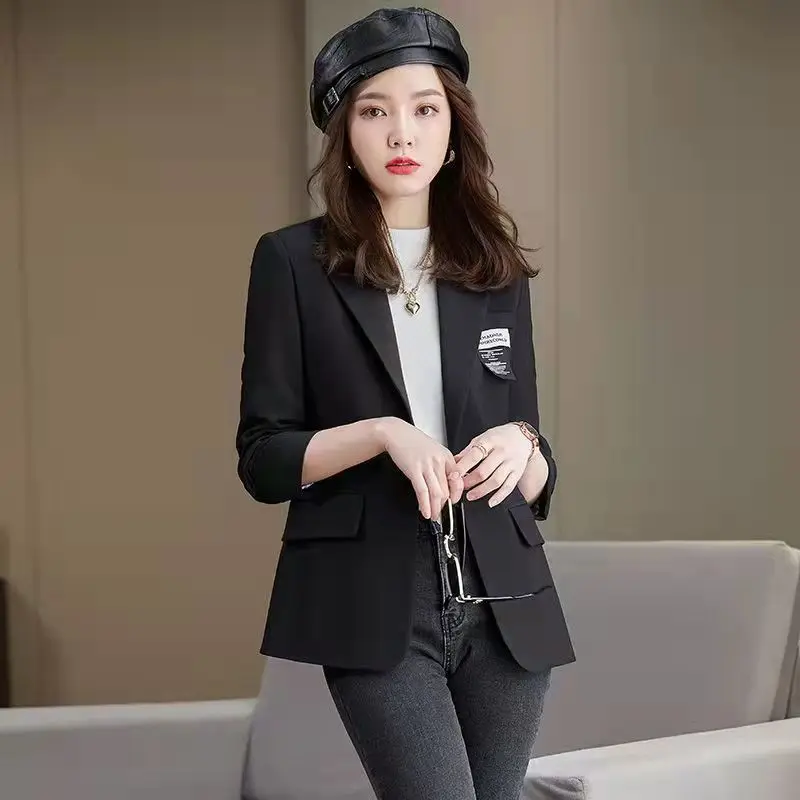 Imagem -05 - Jaqueta para Roupas Femininas Blazers Curto Mulher Blazer Ternos Alfaiate Chique e Elegante Elegante Preto Coreano Casual Cabolsa