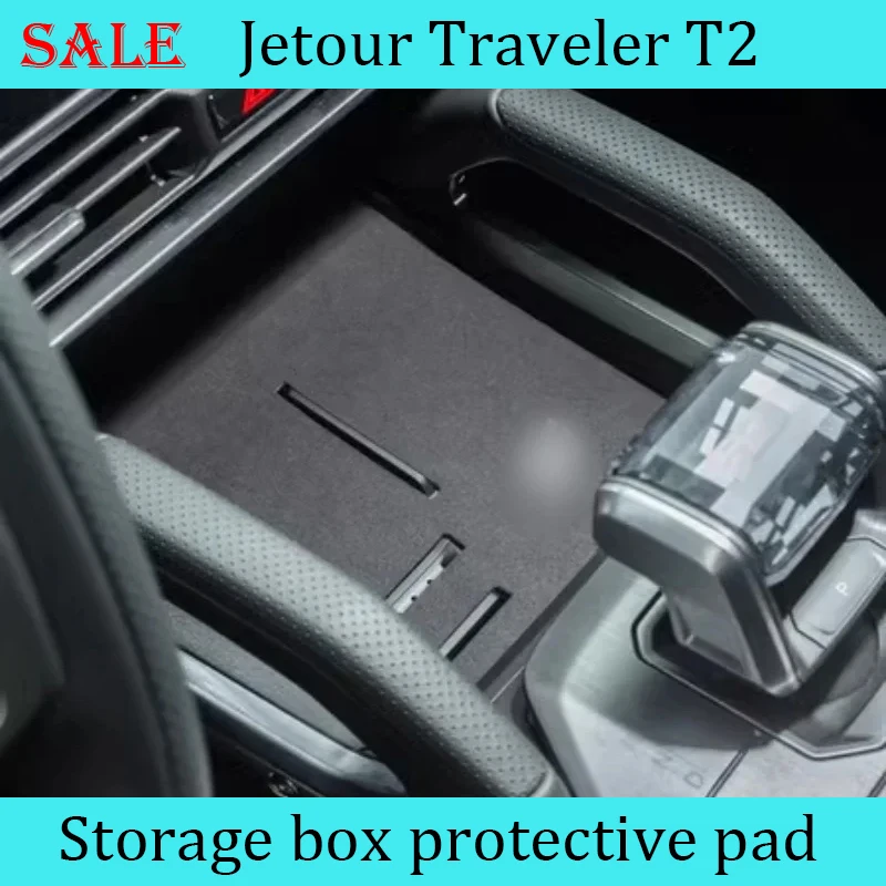 

Fit for JETOUR Traveler T2 Car Door Slot Pad Water Coaster Modified Leather Storage Tank Protective Pad Car Interior Accessories