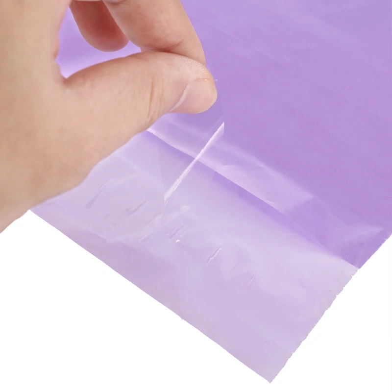 100 шт., пурпурные полиэтиленовые пакеты для хранения