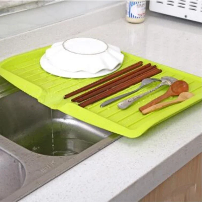 Drain Rack Kitchen Plastic Dish Drainer Tray Large Sink Drying Rack Worktop Organizer drying rack for dishes