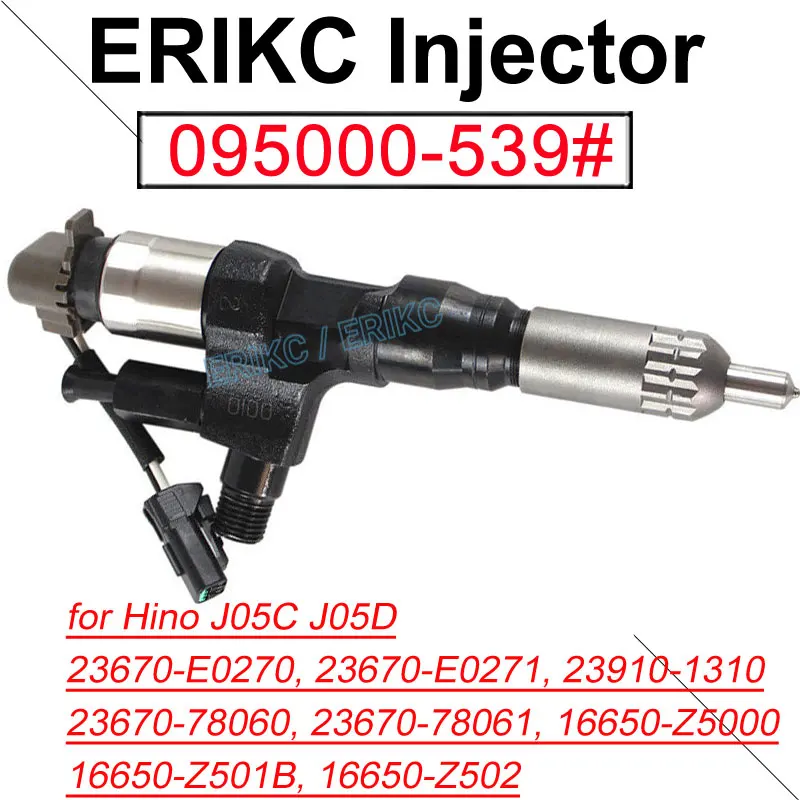 

095000-5390 Diesel Injector 095000-5394 Fuel Injection Parts 095000-5391 for DENSO Hino Engine J05C J05D 23670-E0270 23670-E0271