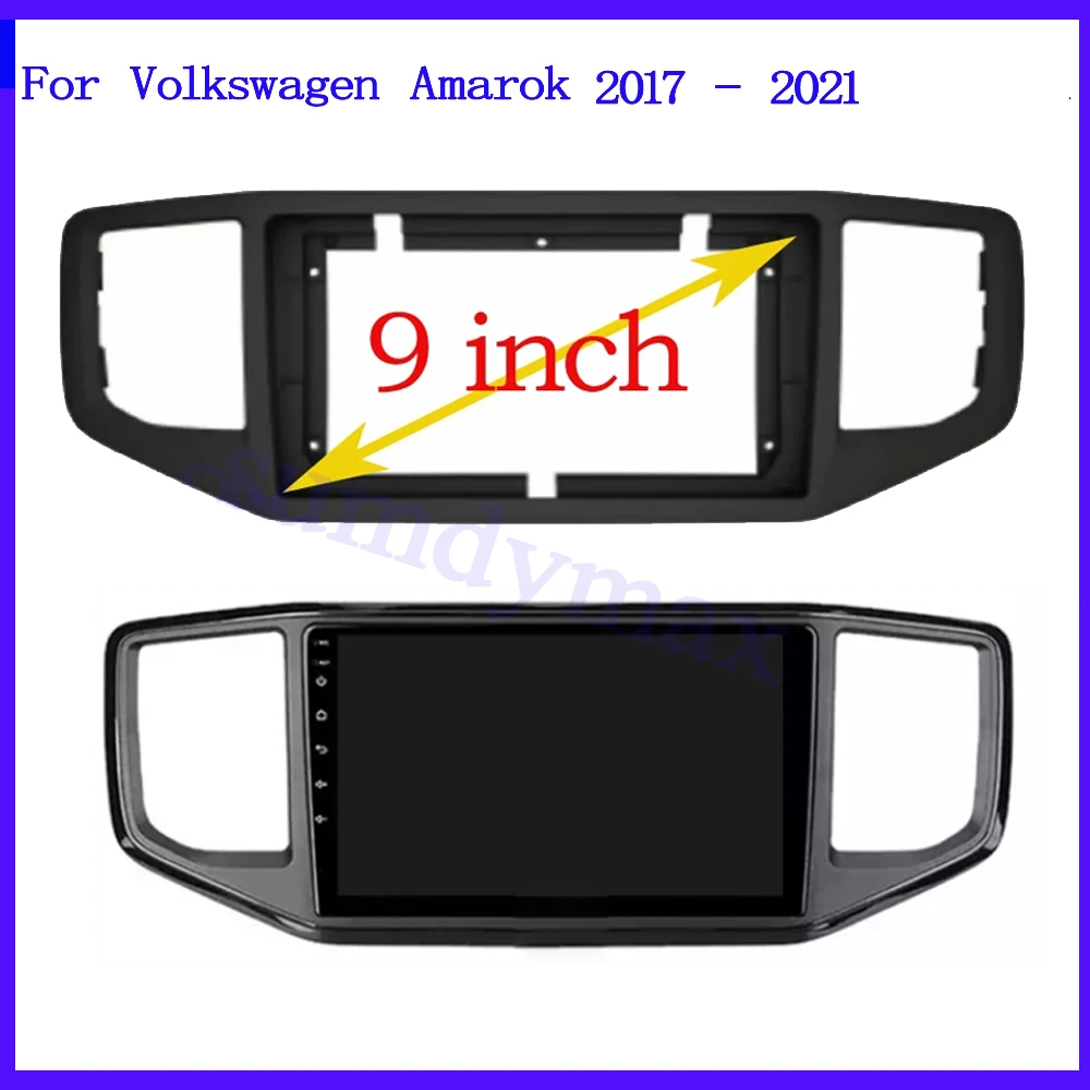 

9-дюймовая Автомобильная радиоустановка Fascia ДЛЯ VW Volkswagen Amarok 2017 - 2020 DVD стерео рамка пластина адаптер Монтажная Рамка для приборной панели