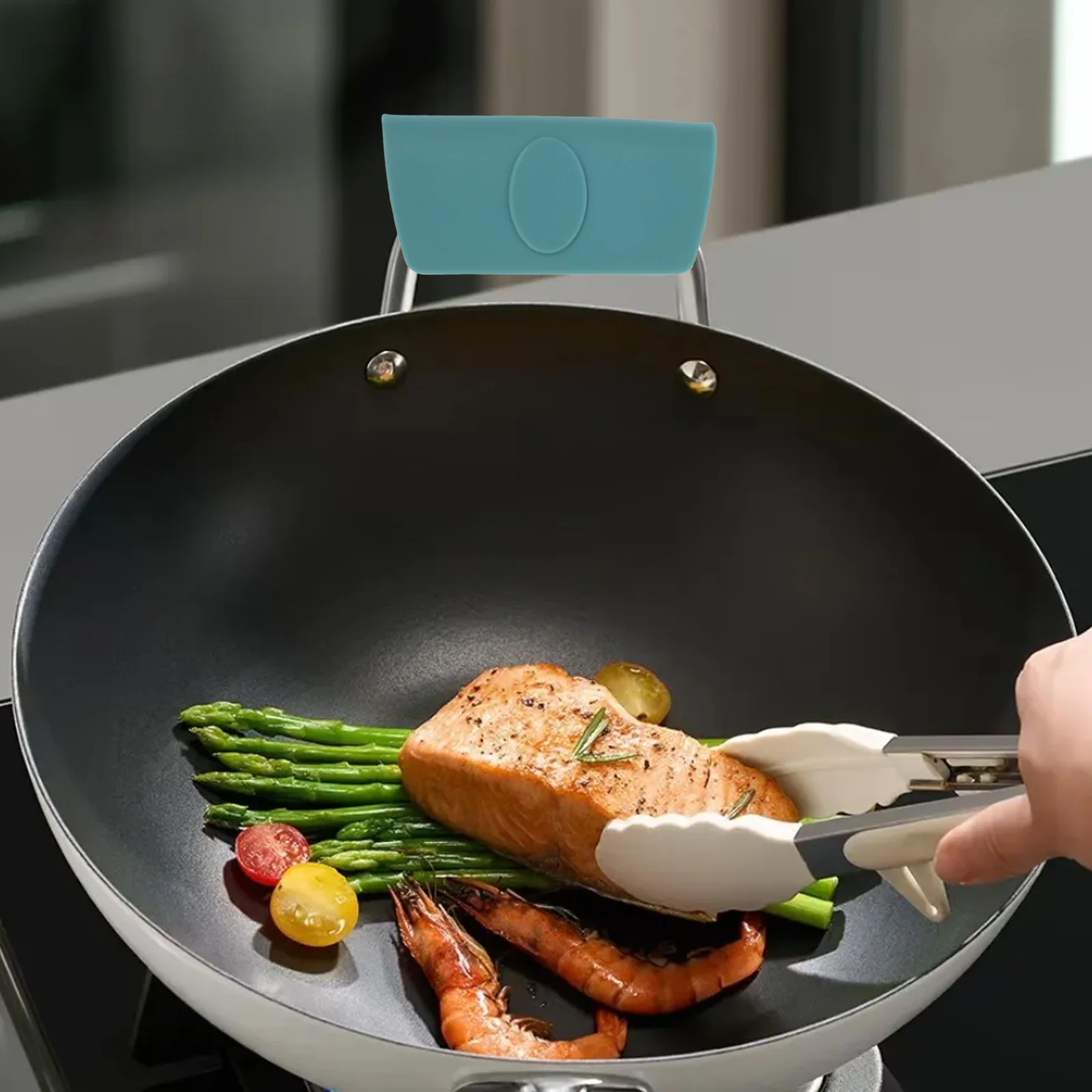 

6Pcs Silicone Pot Handle Covers Heat Resistant Non Slip Pot Grip Sleeves Kitchen Cookware Handle Protective Sleeves