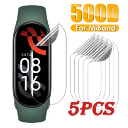 Hydrogel Screen Protectors Film for Xiaomi Mi Band 8 7 6 5 4 3 Full Cover Soft Protective Smart Watch Accessories Not Glass