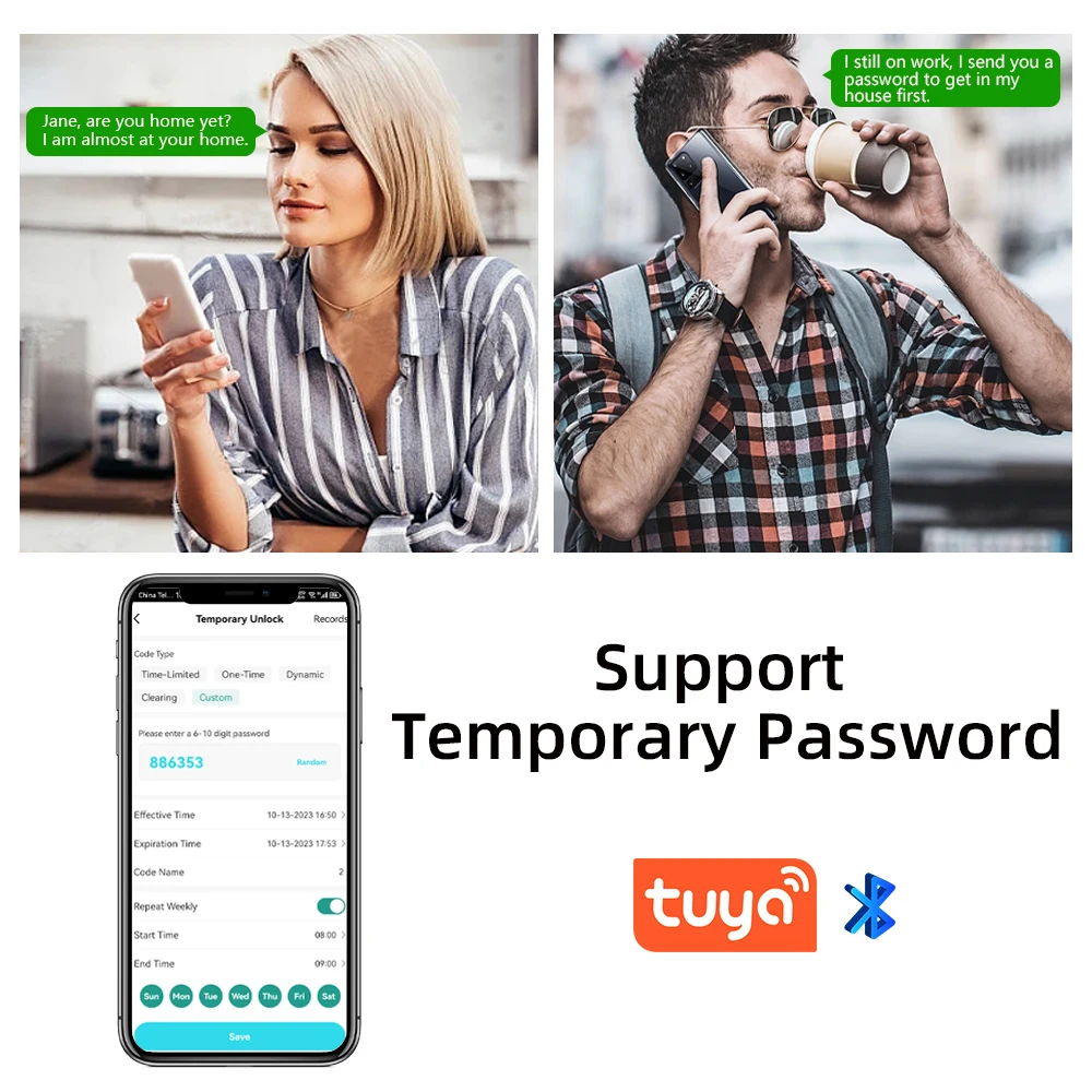 CDOK L11Tuya Bluetooth smart lock, fingerprint, password unlocking, replace the traditional lock core to achieve intelligence
