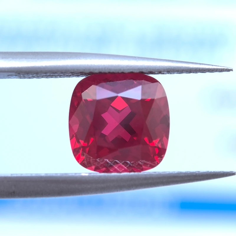 

Lab Grown Ruby Cushion Cut Pigeon Blood Red Color High-quality Charms Jewelry Making Main Materials Selectable AGL Certificate
