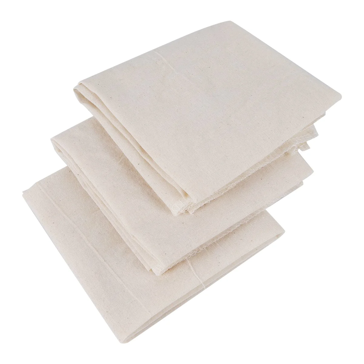 Muslin Cloths for Cooking, 50X50cm, Grade Hemmed Cheese Cloths for Straining, Unbleached Pure Cotton Cheese Cloth 3 Pcs SQ