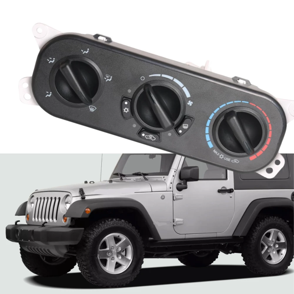 

A/C Heater Climate Control Pannel Air Condition Module for Jeep Wrangler 3.8L V6 2007 2008 2009 2010 55111840AE