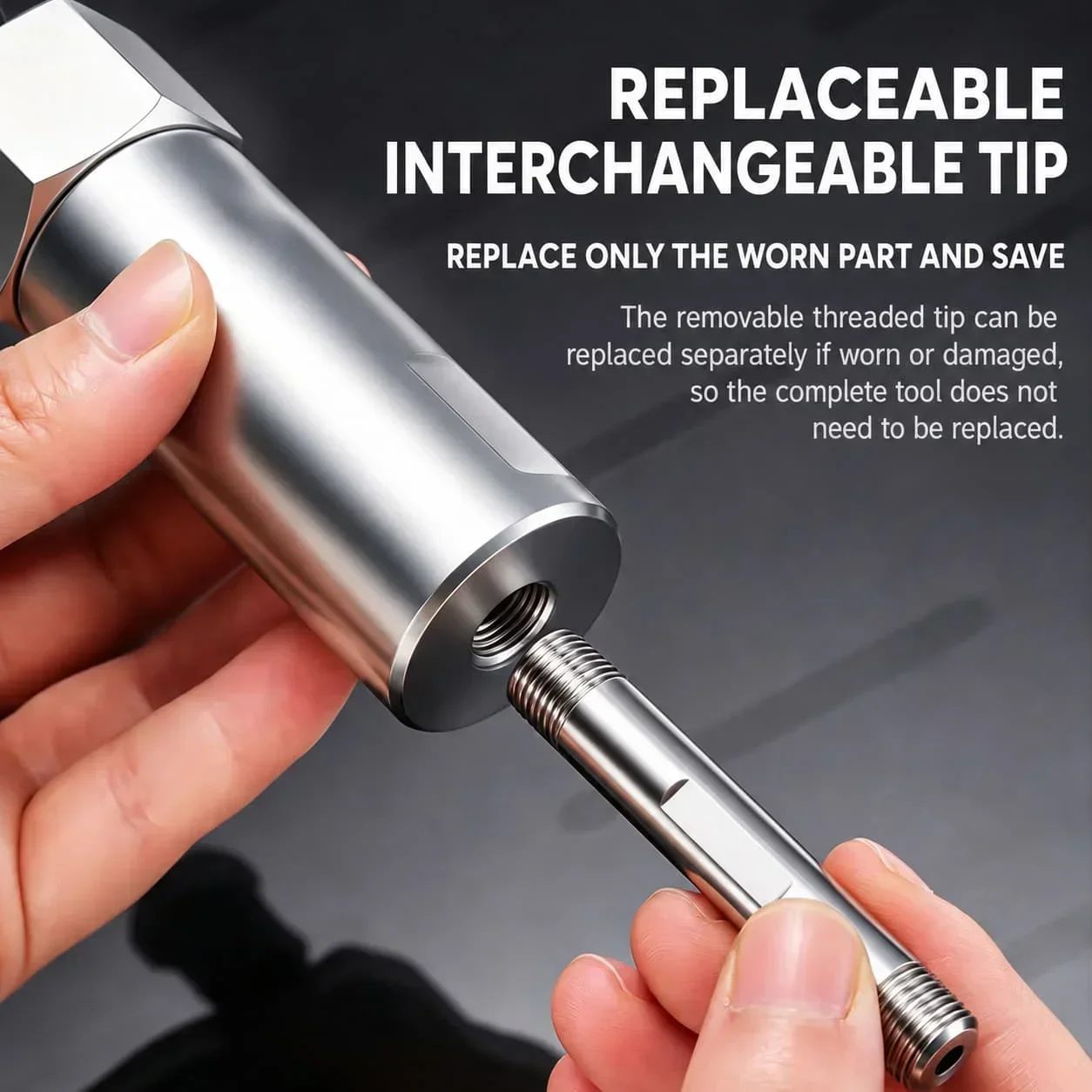 TINSOL Grease Fitting Unblocker Tool Kit with 6/8/10mm Push Rods, Alloy Steel Grease Zerk Cleaner for Auto and Farm Equipment