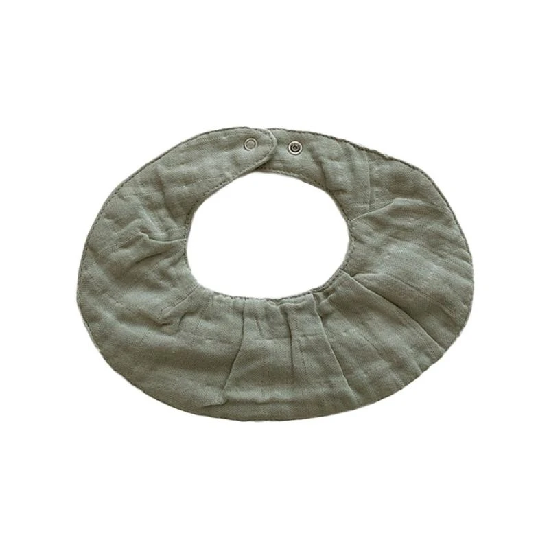 

J15U Musin Хлопковая детская бандана нагрудник на кнопках для кормления слюна слюна полотенце ткань для отрыжки