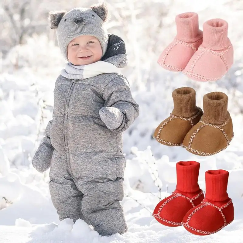 Infant Warm Boots Material Safety Sweat-absorbing And Breathable Baby Floor Shoes And Socks Newborn Infant Socks Child Floor