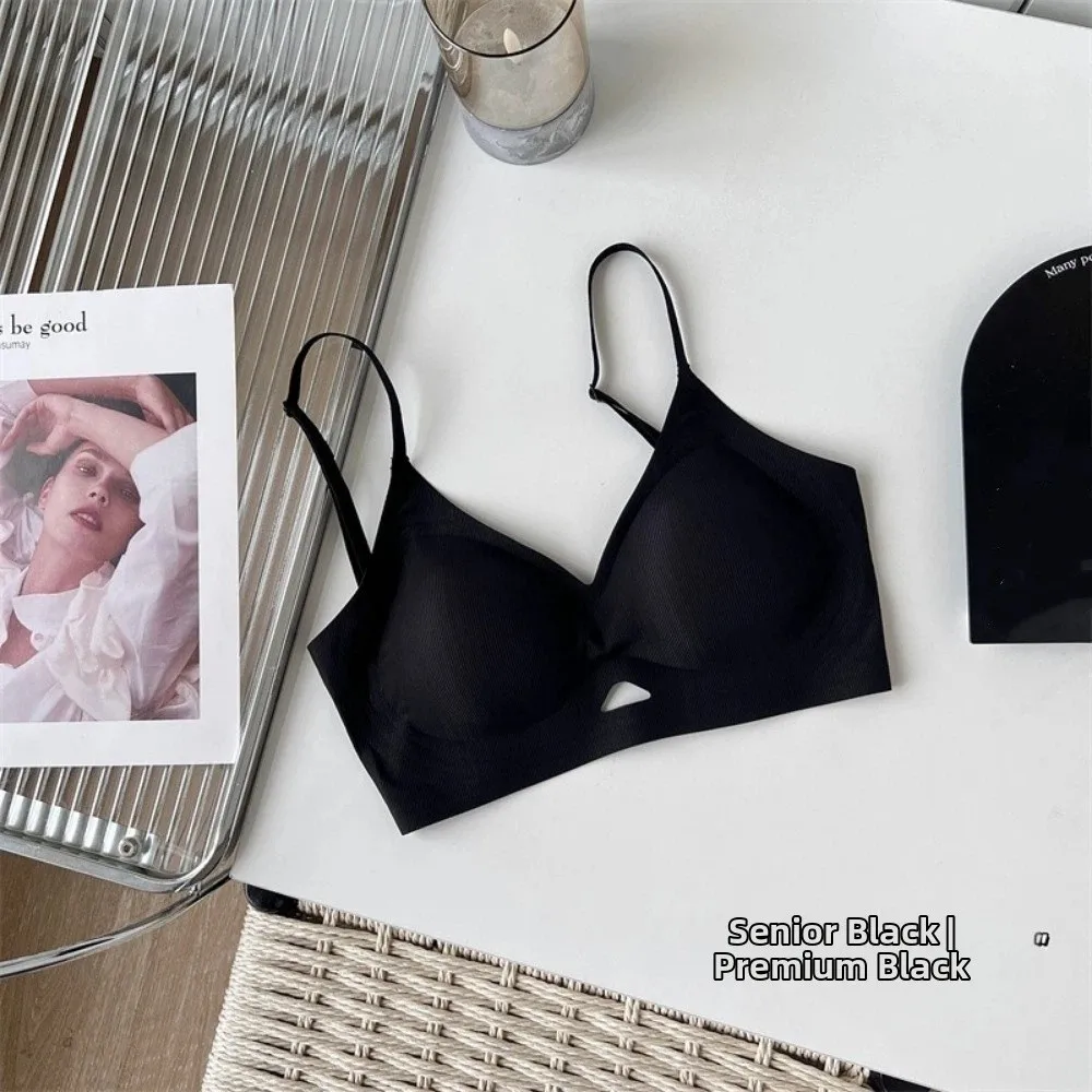 Bequemer Beauty-Back-BH für Damen, tiefer V-Ausschnitt, Push-up-BH, Anti-Sagging, dünn, atmungsaktiv, kabelloses Bralette für kleine Brüste – Detail 12