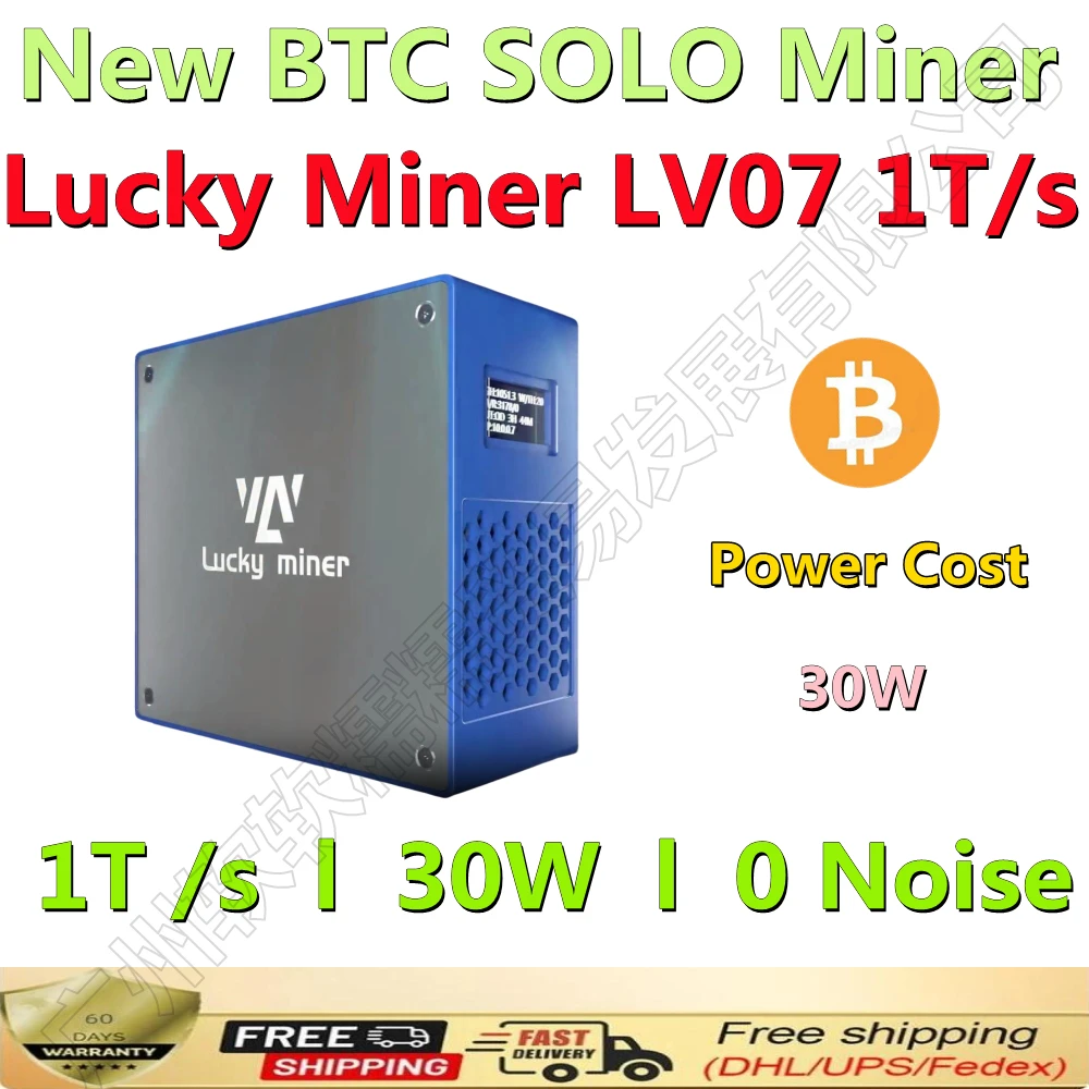 Nuovo BTC Solo Lottery Lucky Miner LV07 1 T/S 30W 0 Noise (con PSU ) BTC Solo Miner ha la possibilità di ottenere 6.51 BTC