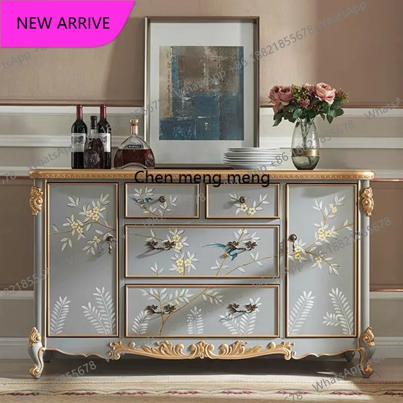 

Тумба M183 в европейском стиле, роскошная, для прихожей, декоративная, окрашенная, многофункциональная, для хранения