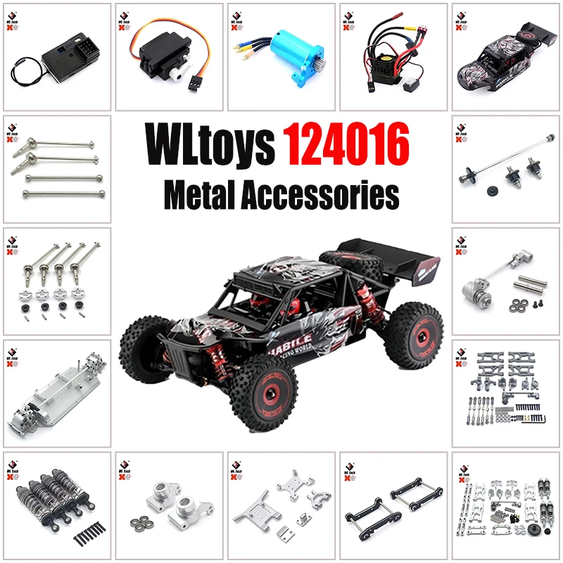 

WLtoys 124016 Upgrade metal accessories RC 144010 144002 144001 124019 Remote control car metal upgrade kit