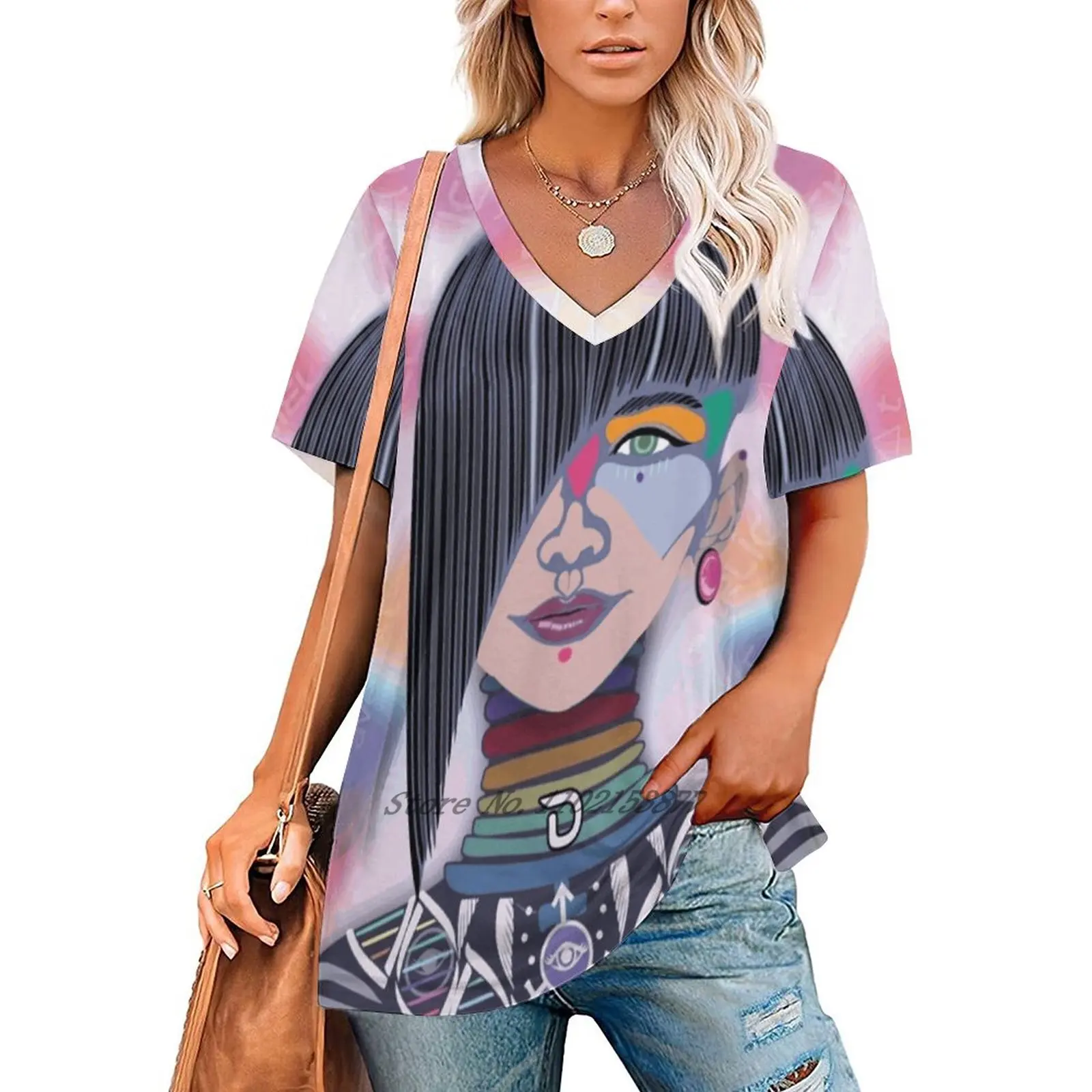 Jryli ( Loyal Protectors Series ) Women Print T-Shirt Summer Casual Tops Streetwear T Shirt Boho Ladies Top Daniel Orlick Music