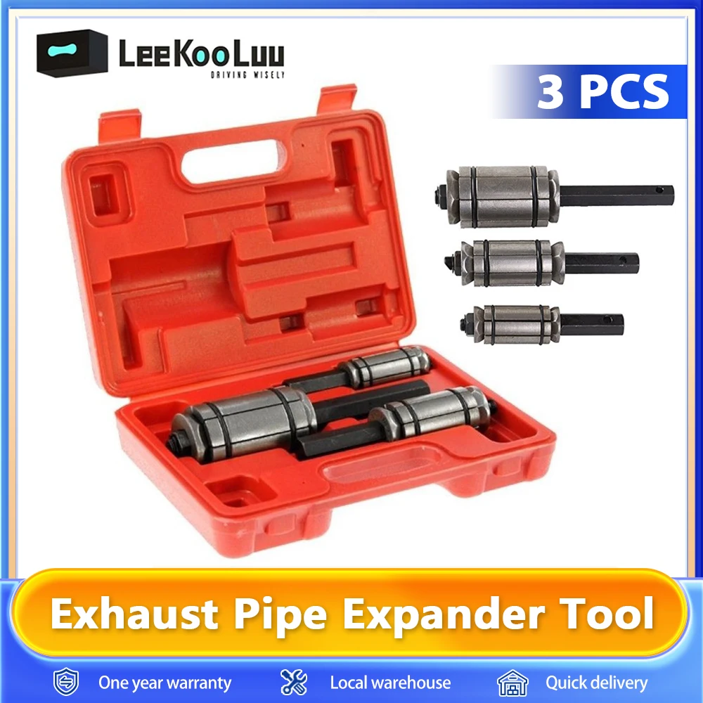 Ensemble d'outils d'extension de tuyau d'échappement 1-1/8 "à 3-1/2", outil de débosselage de silencieux d'épandeur de Tube de queue d'échappement de voiture 29-89mm pour la plupart des véhicules