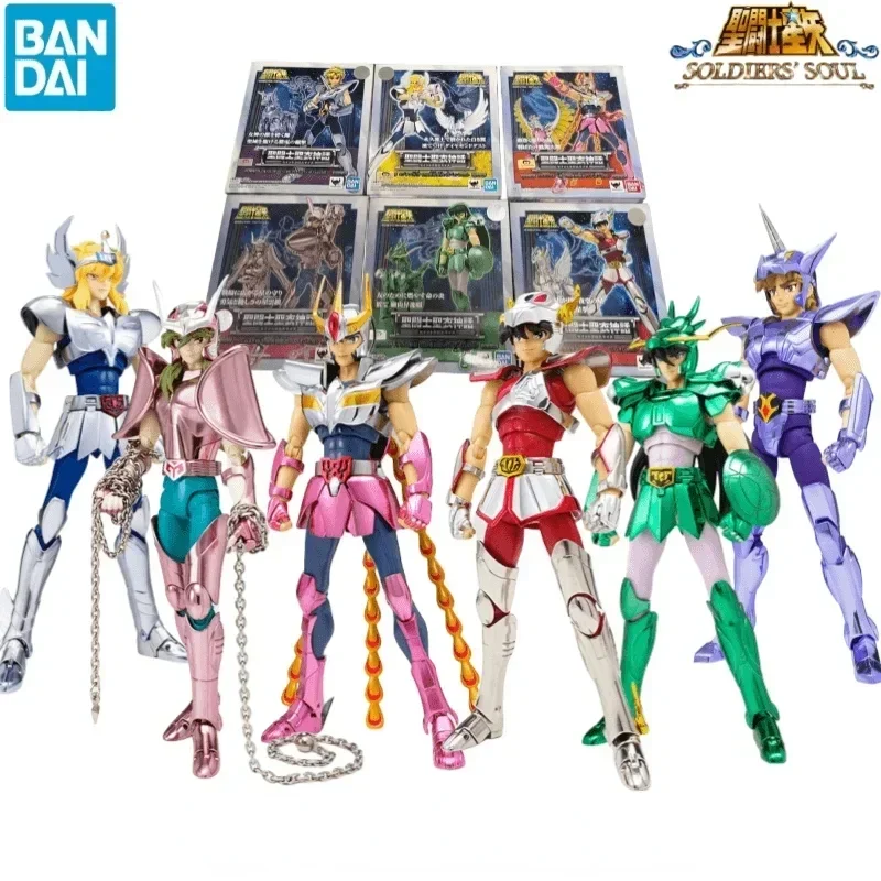 

In Stock Bandai Original Saint Seiya Cloth Myth Bronze Saints V1 revival Seiya Shiryu Ikki Shun Hyoga Jabu Anime Action Figures