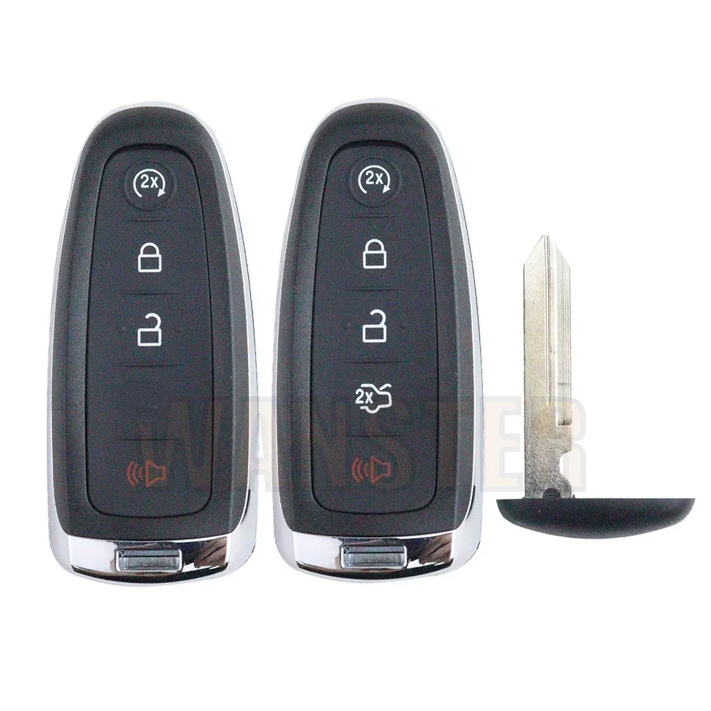 

4 5 Bottons Car Key Fob Housing Key Case Shell for Ford Edge Escape Explore Expedition Flex Focus Taurus C-max 2011 -2015