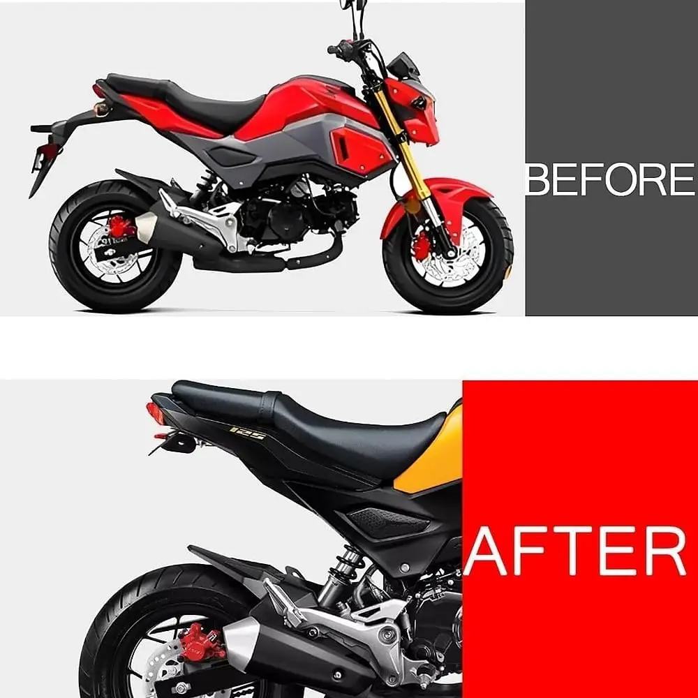

Fender Eliminator LED Indicator Turn Signal Blinker Compatible with MSX125 Grom 2016-2020 License Plate Bracket Holder Tail Tidy