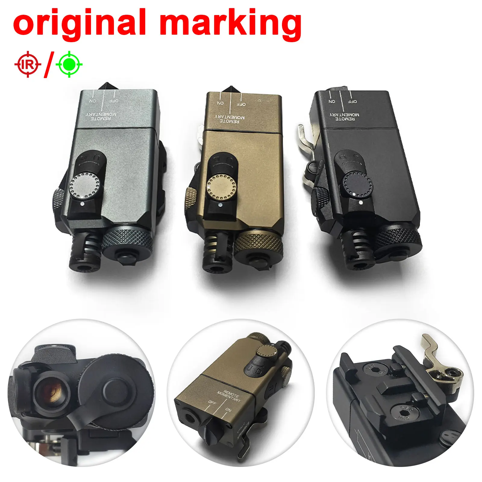 SOTAC GEAR OTAL-C IR Green La-ser Sight Indicator with QD Mount Fit 20mm Picatinny Rail for Hunting Tactical