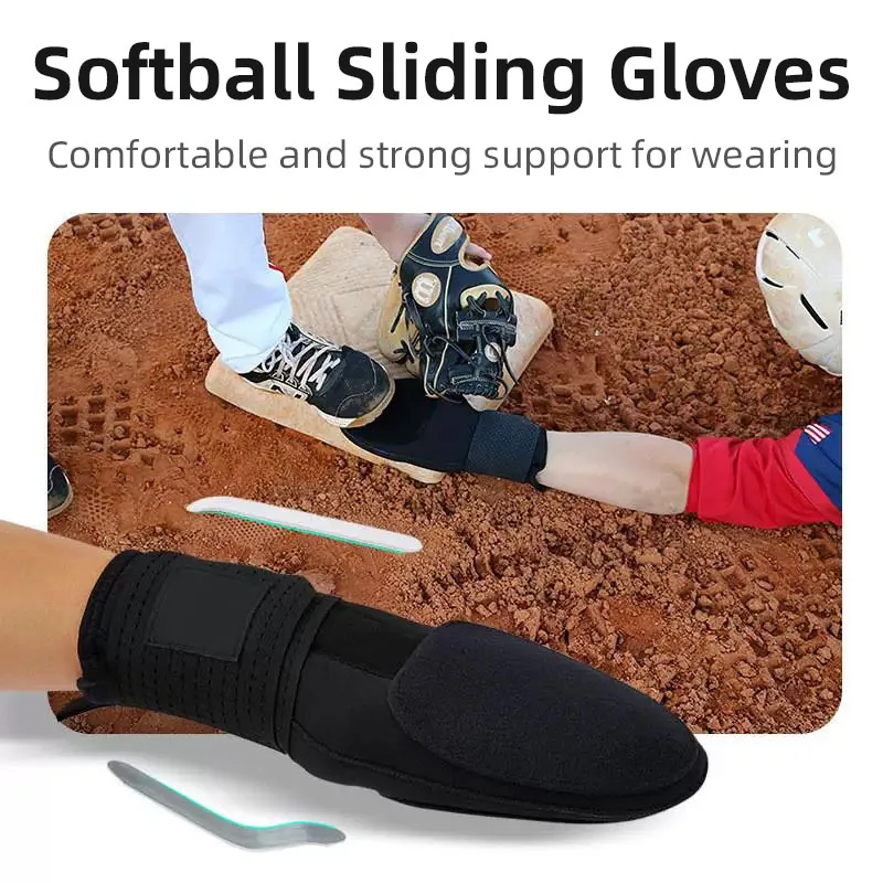 Outdoor Sports Baseball Sliding Gloves Left Right Hand Universal Baseball Softball Fingerless Sliding Baseball Glove Protectors