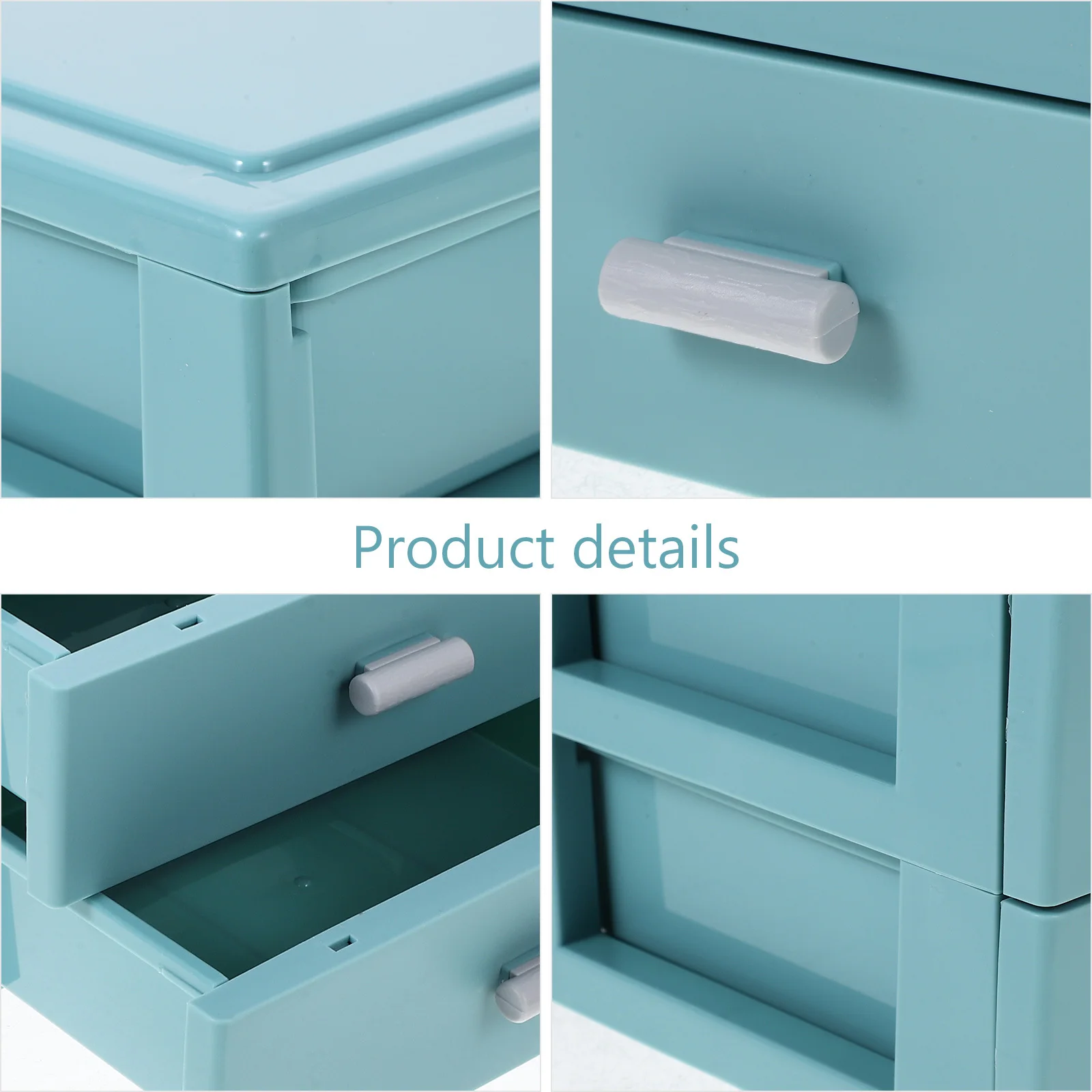 

Drawer Style Storage Box Plastic Desktop Organizer Large Capacity For Office Stationery Sundries Multi-Function Tabletop