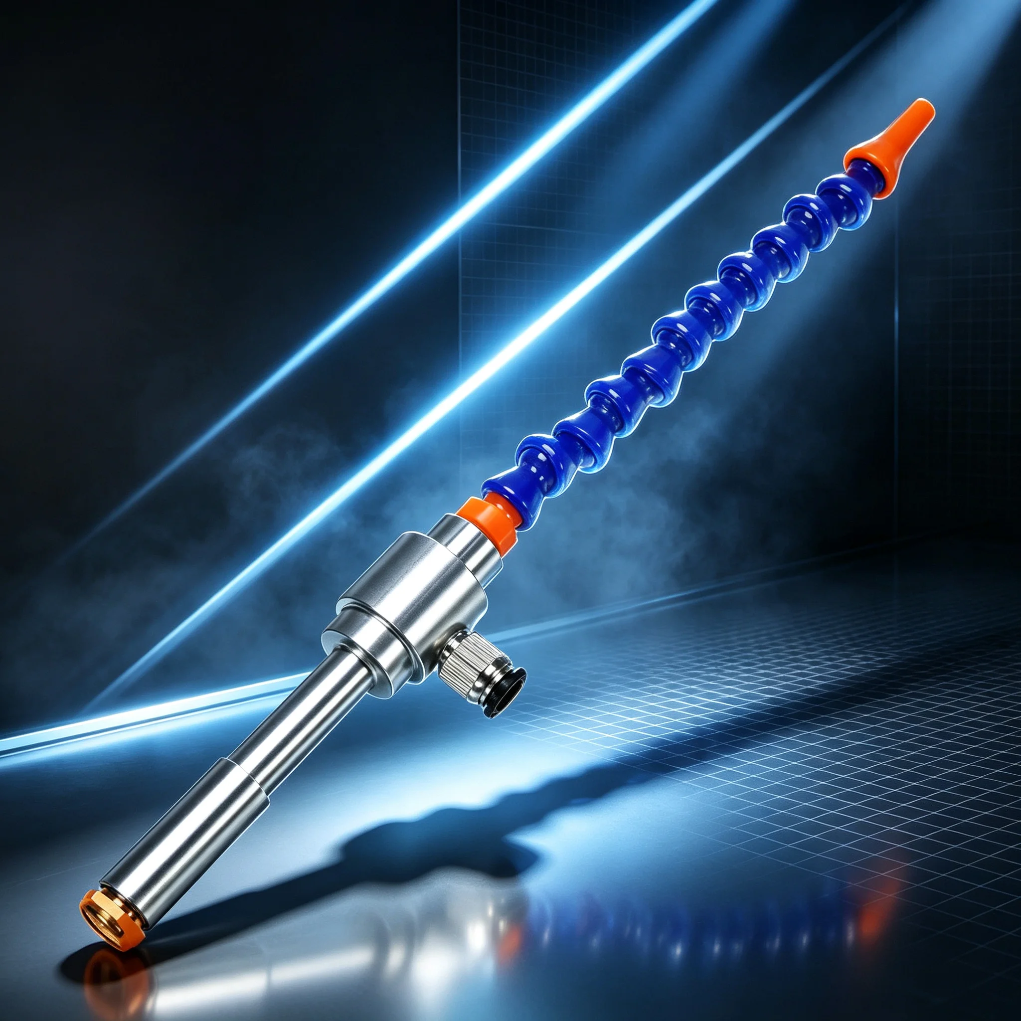 130mm Aluminum Alloy Air Dry Cooling Gun with Flexible Tube Mini Cold Air Gun for Mechanical Process Cooling