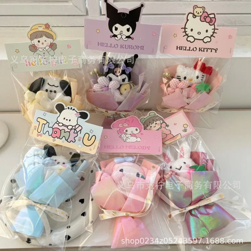 

Kuromi My Melody Anime Sanrio милые игрушки куклы милый мультяшный кавайный Коричный мини-Фотофон рождественские подарки для детей