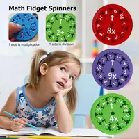 Math Fidget Spinners Educational Spinning Toys Learning Arithmetic Arithmetic Tools Addition Subtraction Multiplication Division