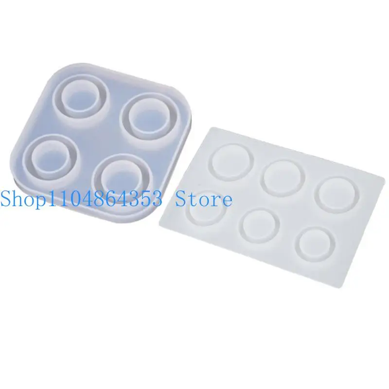

Exquisite Crystal Epoxy Ring Molds Set Round Soft Silicone Transparent Jewellry Making Resin Moulds Ring Casting Mould