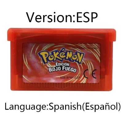 GBA-Spiel Pokemon-Serie Videospiel-Kassette Konsolenkarte Pokemon Emerald FireRed Ruby LeafGreen Sapphire Mehrsprachig