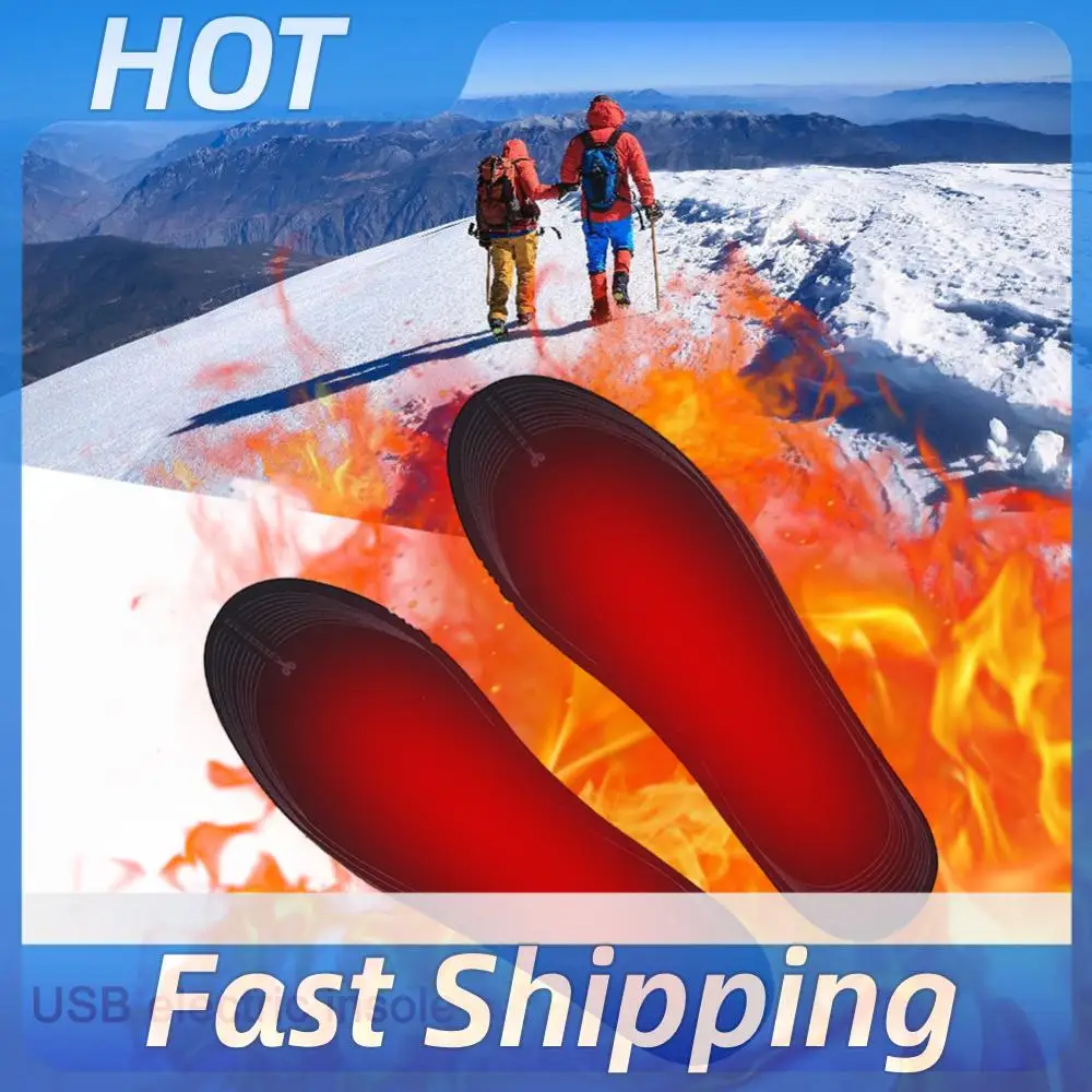 Unisex-Sport-Heizsohlen, waschbare Fußwärmer-Pads, einstellbare Temperatur, multifunktional für Winter, Angeln, Wandern, Camping