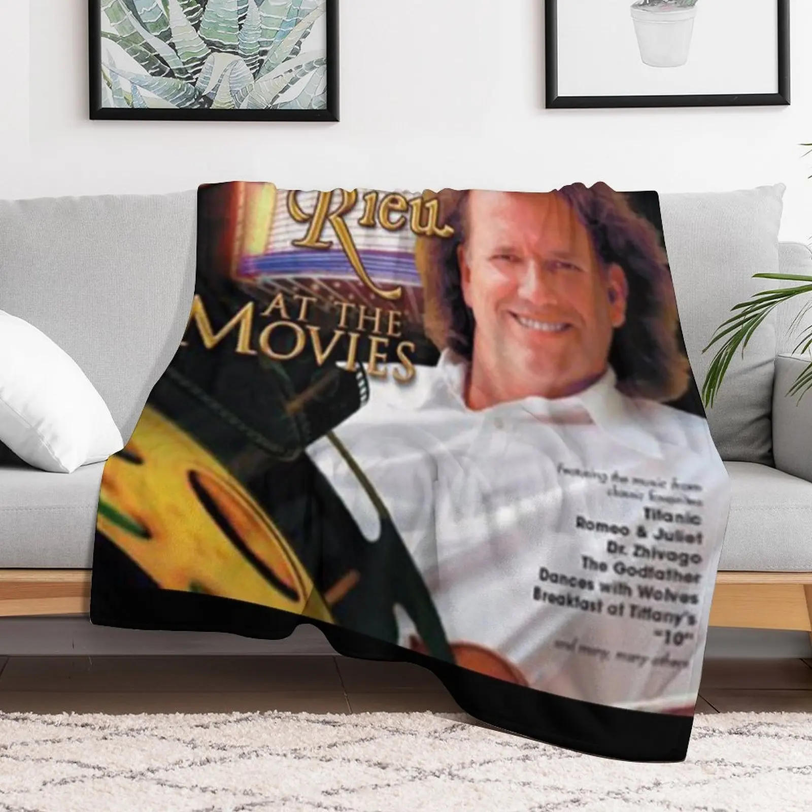 Andre Rieu Andre RieuAt The Movies Throw Blanket Summer Flannel Fabric Blankets