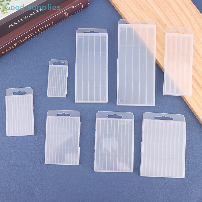 Empty Box Storage Case for Plastic Twist Drill and Tool Accessories; Transparent 5/10 Hole Toolbox for Woodworking Drill Bit