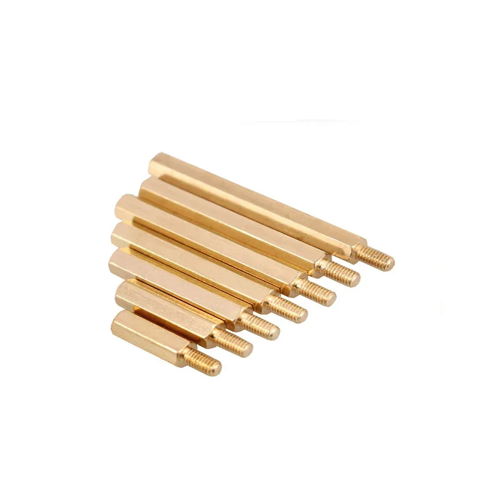 

10pcs/lot Gold Color screw Single Head Copper Hexagon Type Security M3*20+6-M3*50+6