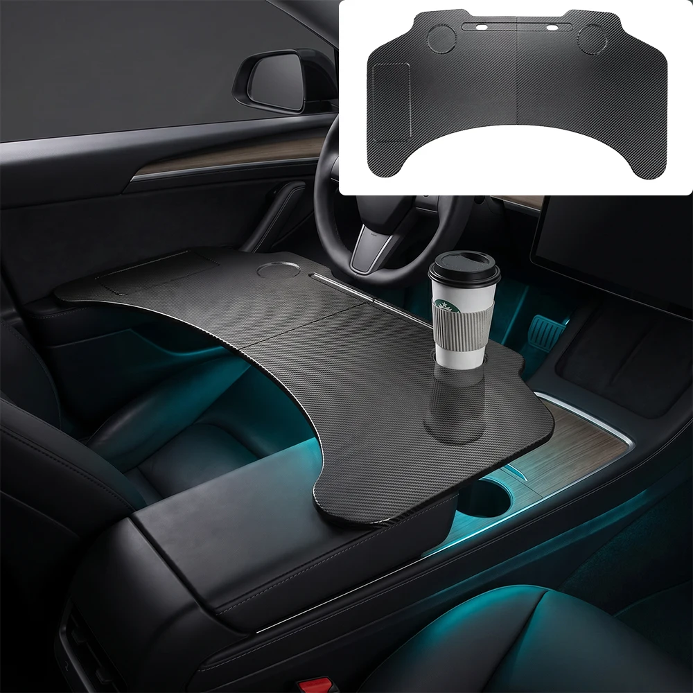 For Tesla Model 3 Highland Model Y Juniper Launch Model Y L X S Steering Wheel Tray Eat Work Drink Coffee Holder Laptop Table