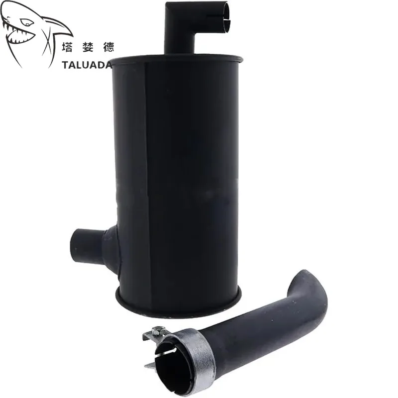 Muffler For Sumitomo SH60A2 Excavator Thickened Exhaust Muffler with Pipe Sound Damper Excavator Parts