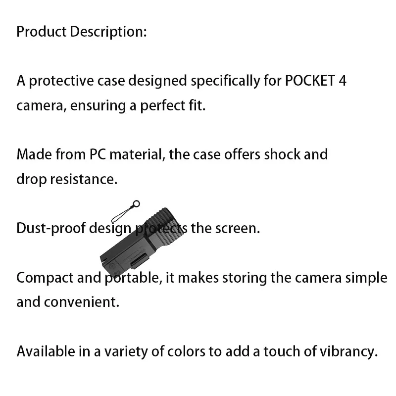 

PC Protective Case for DJI OSMO POCKET 4 Lens cap Dust-proof cover