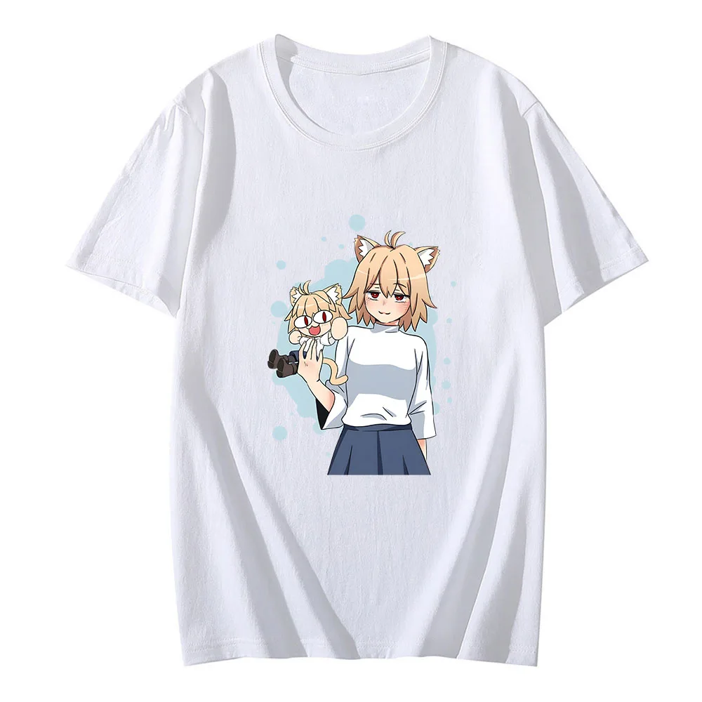 Melty Blood Neco Arc Tshirt Kawaii/Cute Cartoon T-shirts 100% Cotton Shirts Men/women Fashion T Shirt Loose Short Sleeve Tops