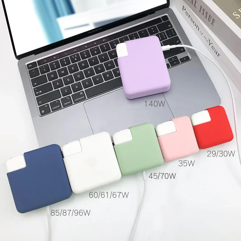 

Portable Anti-Scratch Silicone Case For MacBook Charger 29/30/35W – Pro/Air Power Adapter Organizer