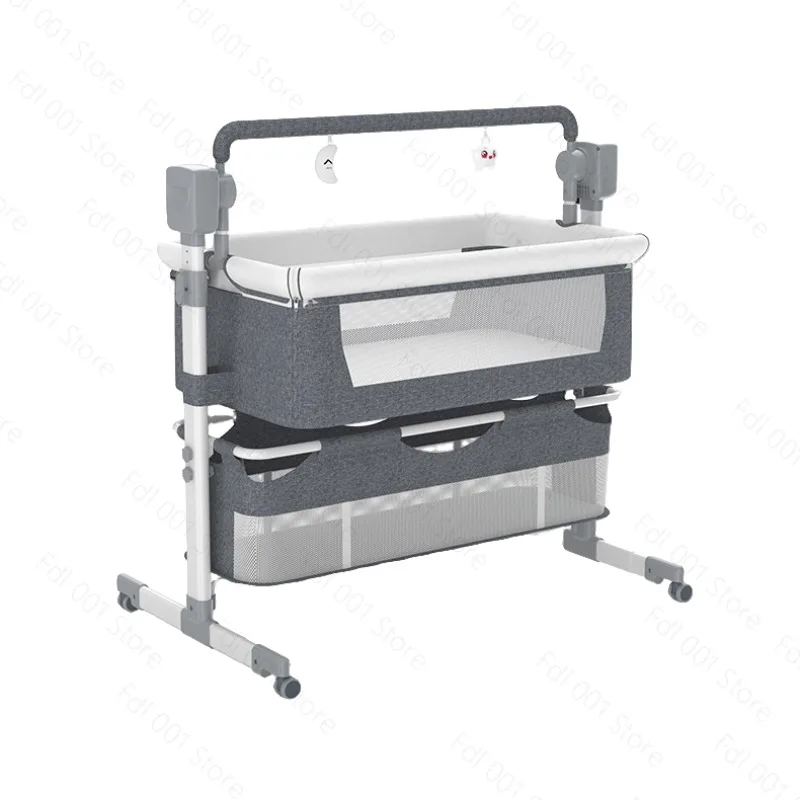 Large size multi-function baby crib crib  electric baby  metal modern children's crib electric easy assembly