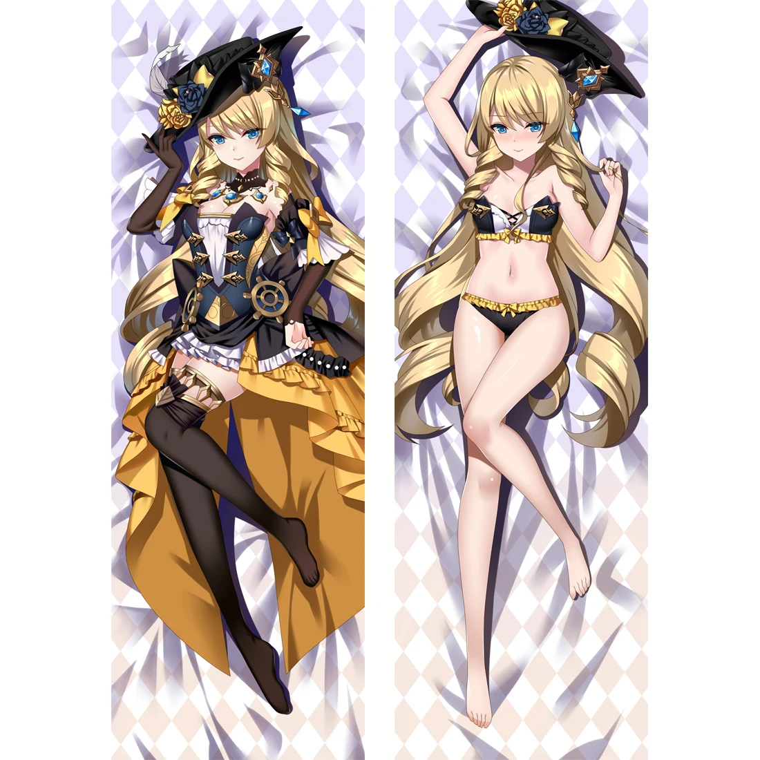 

Genshin Impact Navia Caspar Dakimakura Waifu 2WAY Hugging Body Pillow Case Gift Anime Sexy Pillow Case Otaku Cushion Cover