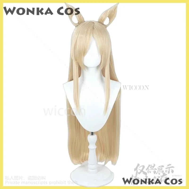 CyGame 블루 아카이브 칸나 코스프레 의상 섹시 드레스 블랙 옐로우 코트 타이 세트 가발 털 귀마개 할로윈 코스프레