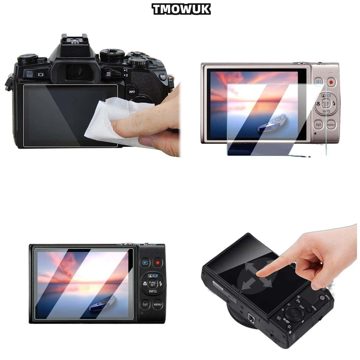 

For Canon SX730 SX740 Sx740hs Sx730hs Tempered Glass Screen Protector 9H Hardness HD Clear Scratch-Resistant Film