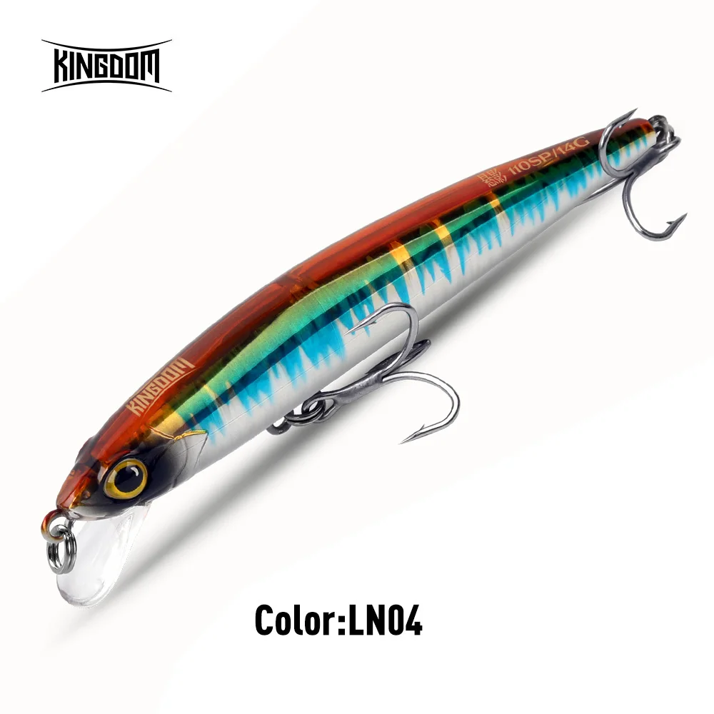 KINGDOM SP Shadow Angelköder 6,5 g 9 g 14 g 14,2 g Suspending Minnow Wobbler Kurbelköder Künstlicher Seebarsch Hecht Angelgerät