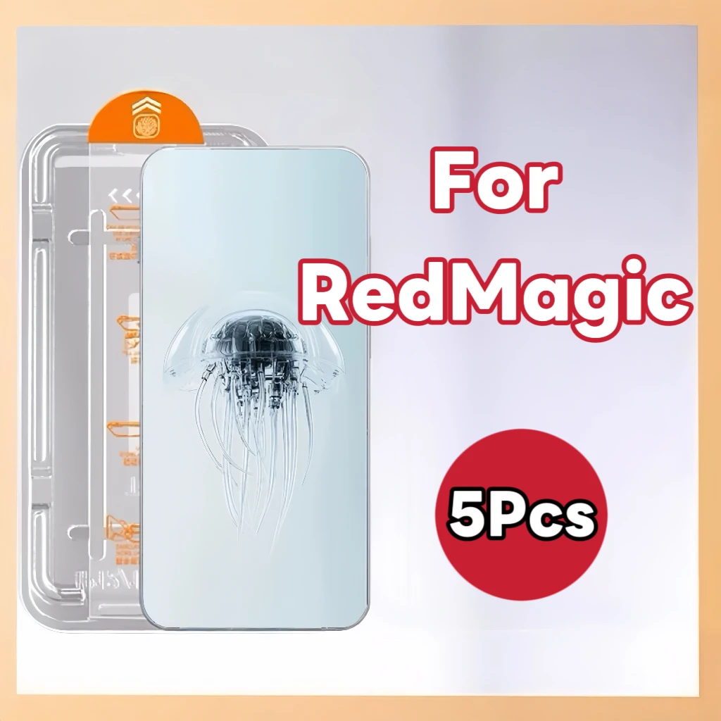 5 قطعة 9H واقي للشاشة من الزجاج المقسى لـ ZTE Nubia Redmagic 10 10S 9 9S 8 8S 5G مضاد للخدش ومضاد للبصمة #1
